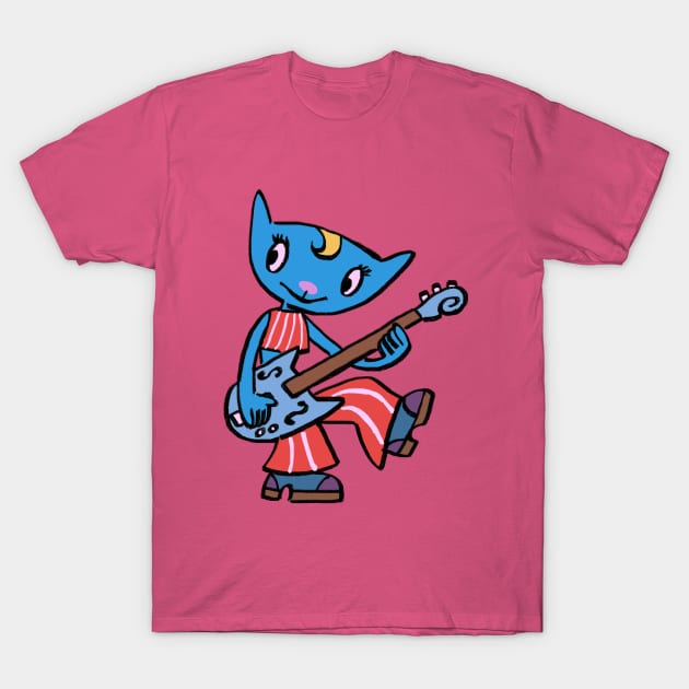 I draw katy kat with her guitar / um jammer lammy T-Shirt by mudwizard